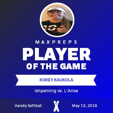 #14 Korey Kaukola Player of the Game badge
