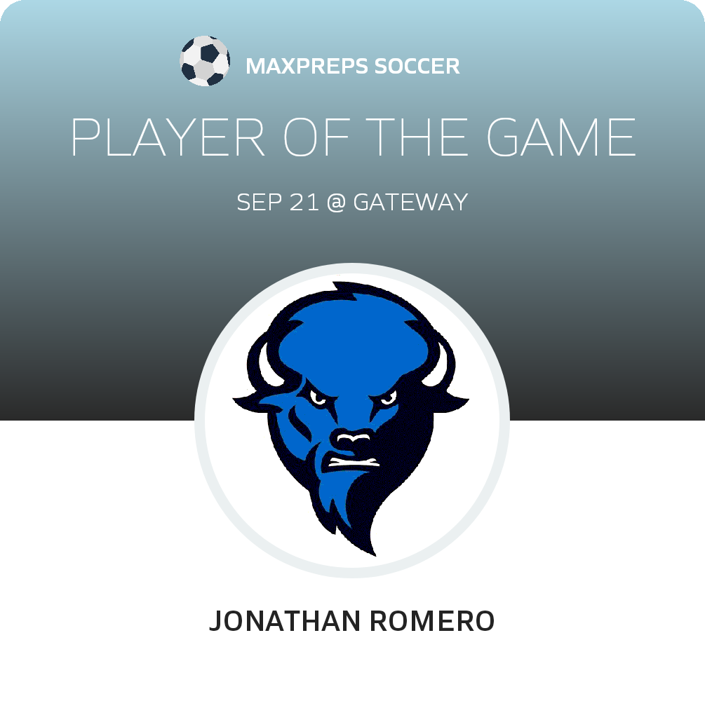 #GK Jonathan Romero Player of the Game badge