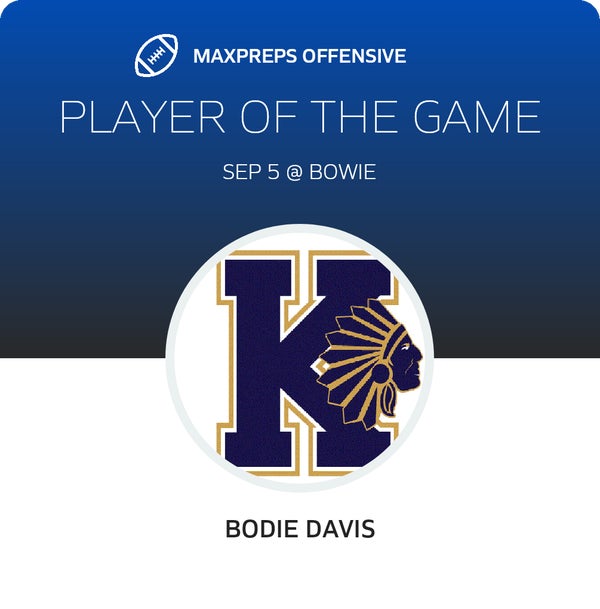 #6 Bodie Davis Player of the Game badge
