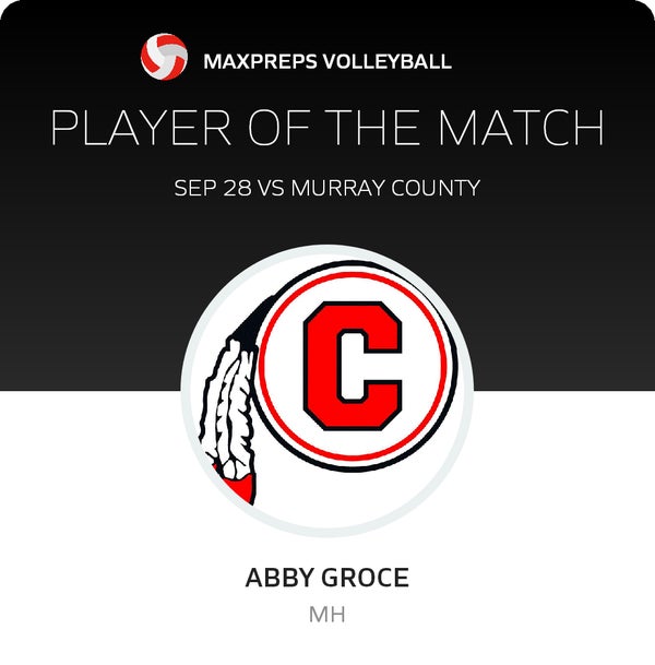 #7 Abby Groce Player of the Game badge