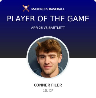 #17 Conner Filer Player of the Game badge