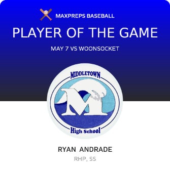 #2 Ryan Andrade Player of the Game badge