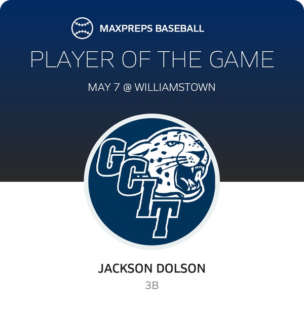 #15 Jackson Dolson Player of the Game badge