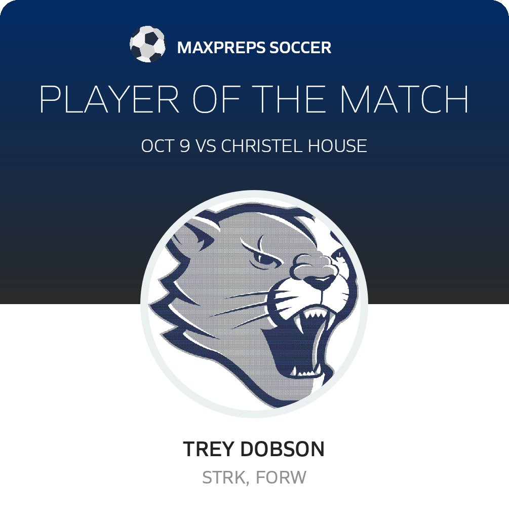 #3 Trey Dobson Player of the Game badge