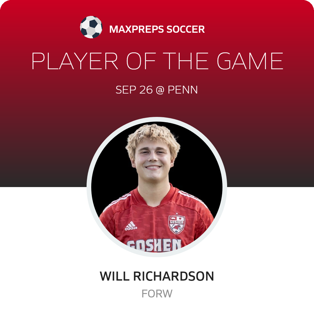 #9 Will Richardson Player of the Game badge