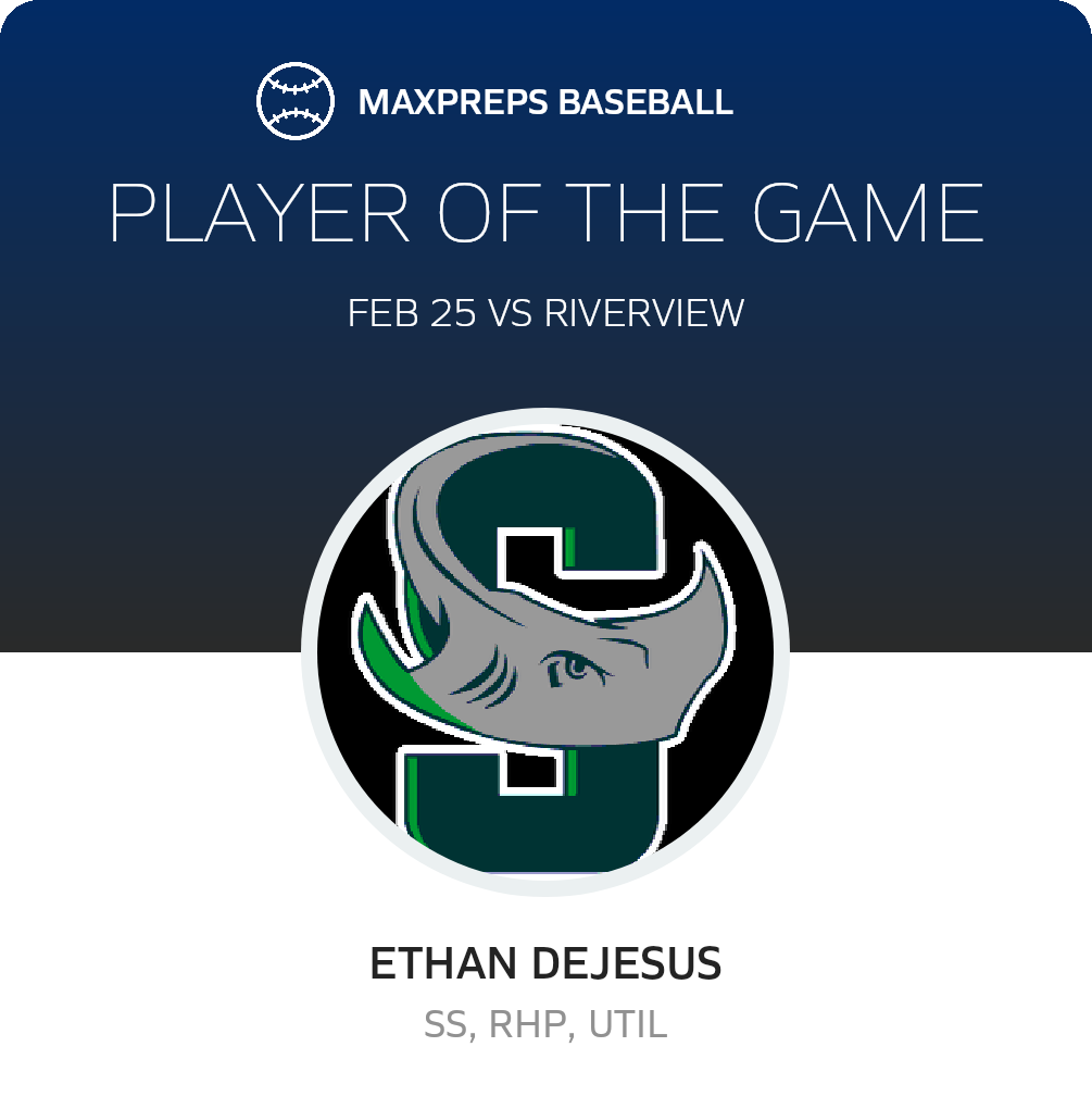 #21 Ethan DeJesus Player of the Game badge
