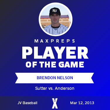 #13 Brendon Nelson Player of the Game badge
