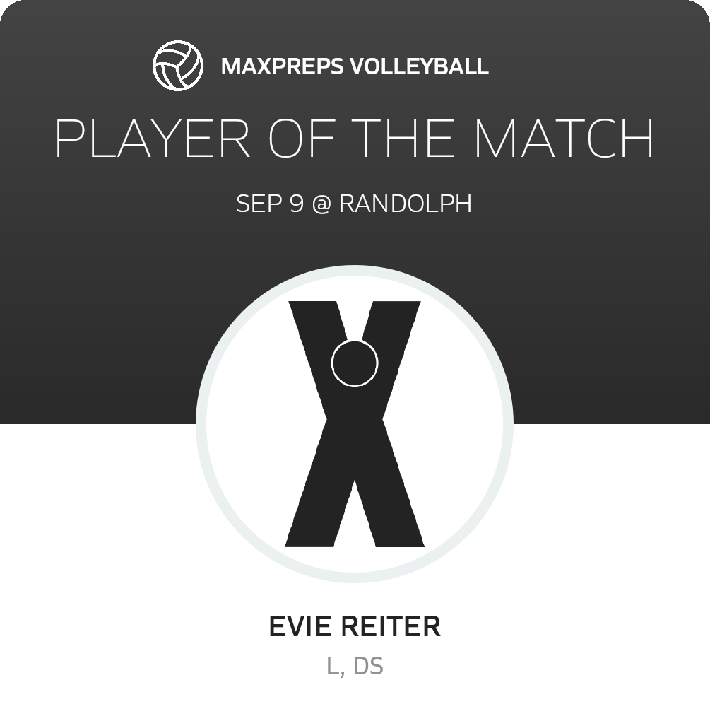 #7 Evie Reiter Player of the Game badge