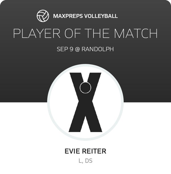 #7 Evie Reiter Player of the Game badge