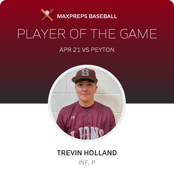 #11 Trevin Holland Player of the Game badge