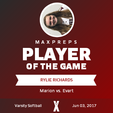 #6 Rylie Richards Player of the Game badge