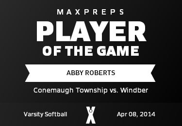 #12 Abby Roberts Player of the Game badge