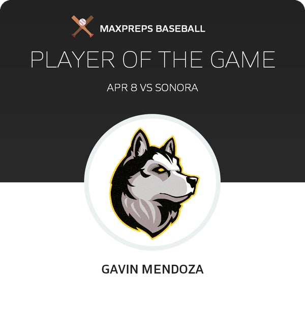 #2 Gavin Mendoza Player of the Game badge