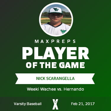 #33 Nick Scarangella Player of the Game badge