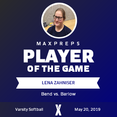#18 Lena Zahniser Player of the Game badge