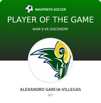 #21 A. GARCIA-VILLEGAS Player of the Game badge
