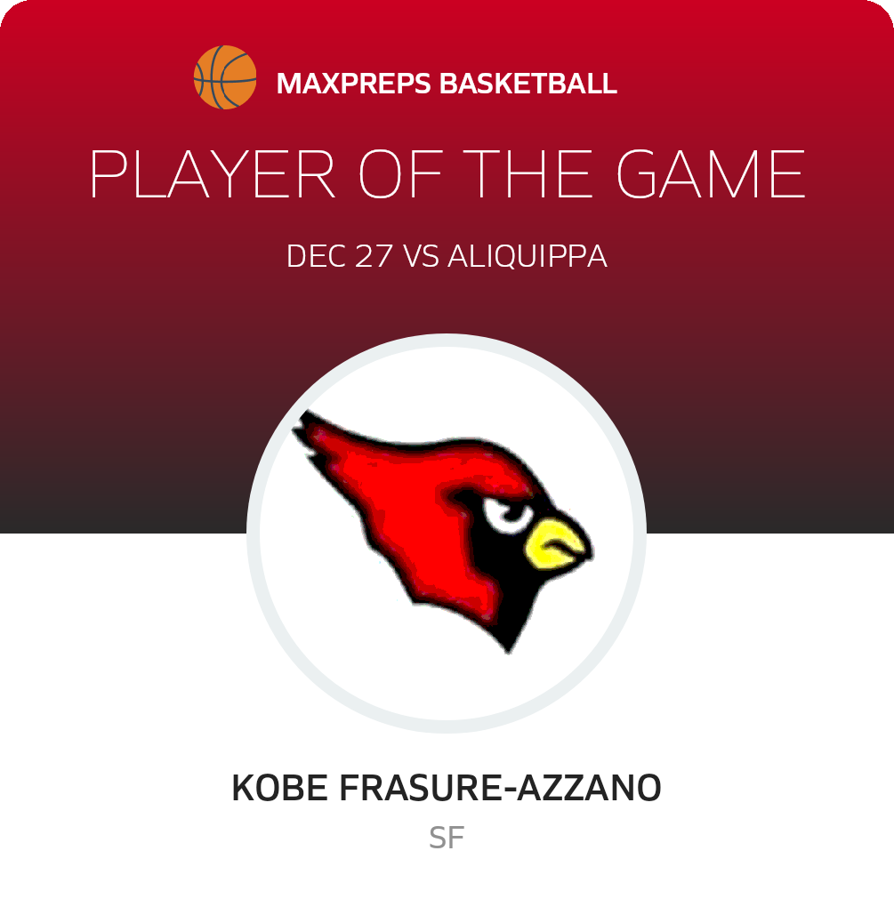 #24 Kobe Frasure-Azzano Player of the Game badge