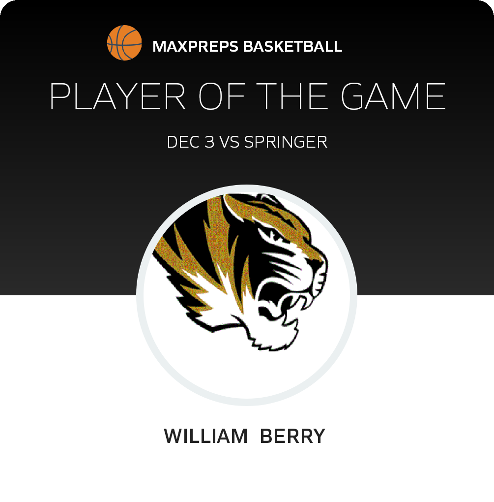 #11 William  Berry  Player of the Game badge