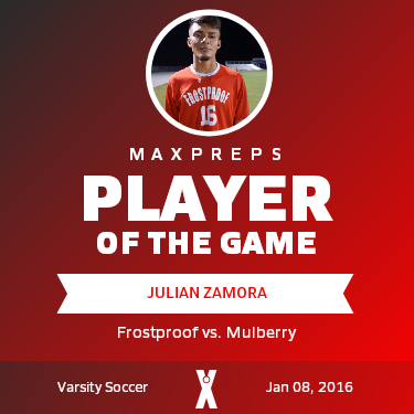 #16 Julian Zamora Player of the Game badge