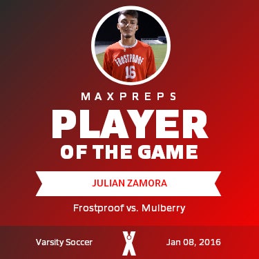 #16 Julian Zamora Player of the Game badge
