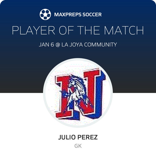 #45 Julio Perez Player of the Game badge