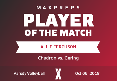 #10 Allie Ferguson Player of the Game badge