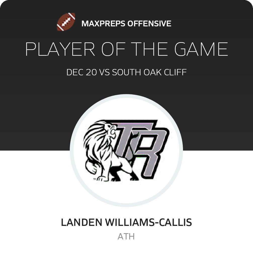 #1 L. Williams-Callis Player of the Game badge