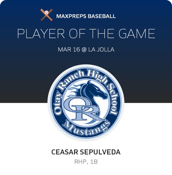 CEASAR SEPULVEDA Player of the Game badge