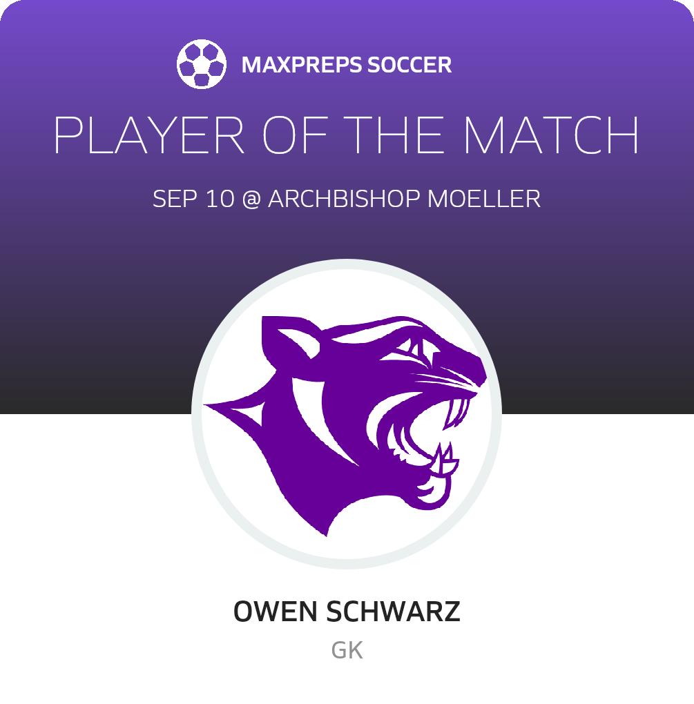 #0 Owen Schwarz Player of the Game badge