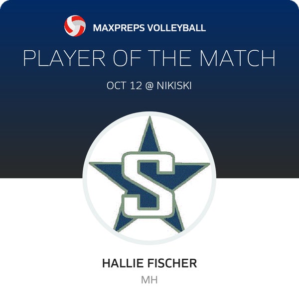 #17 Hallie Fischer Player of the Game badge