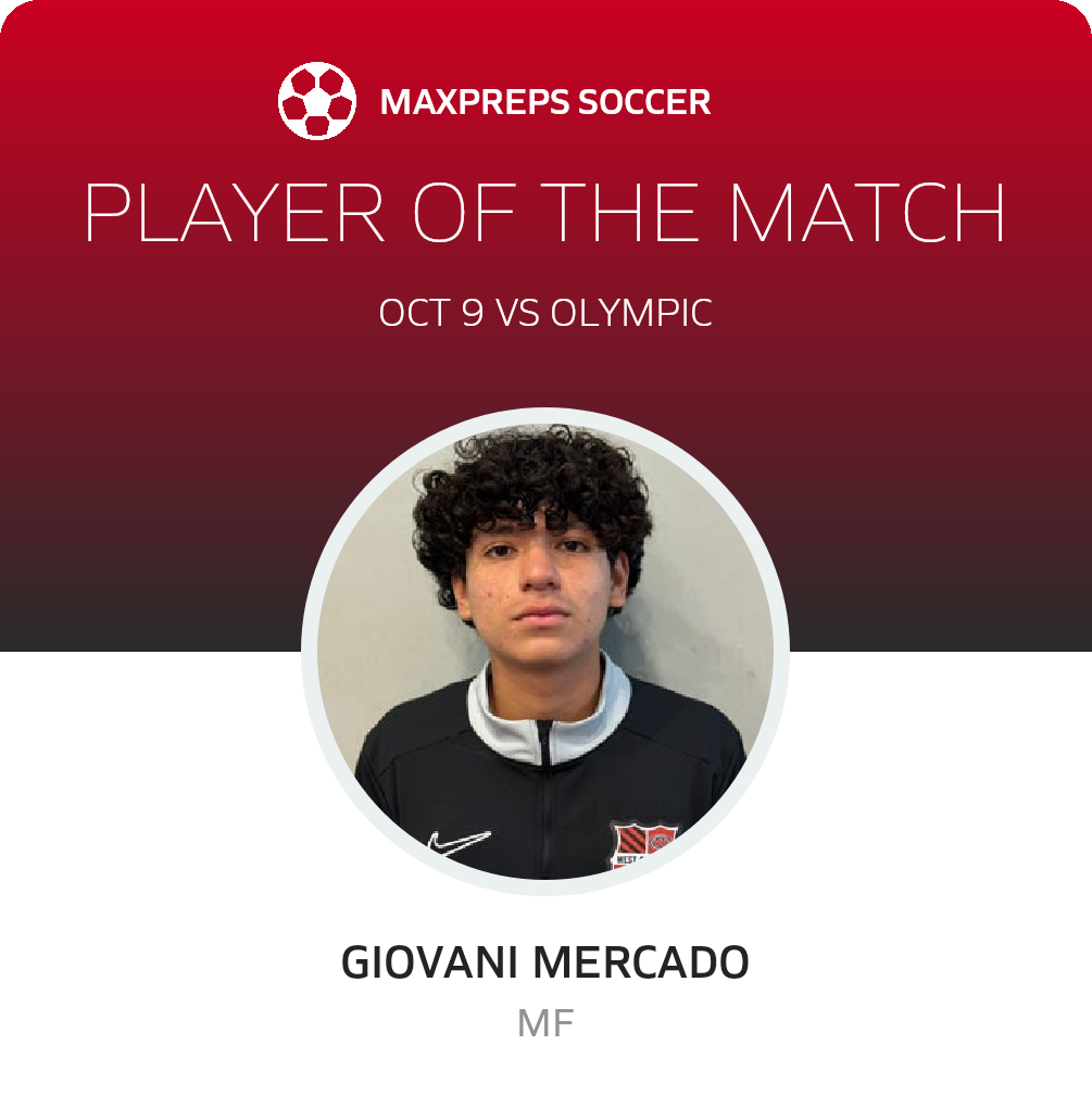 #15 Giovani Mercado Player of the Game badge
