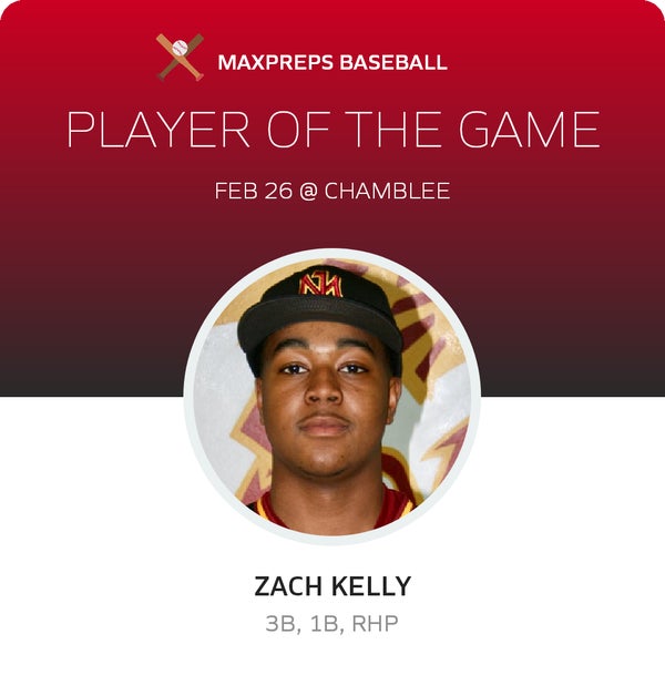 #10 Zach Kelly Player of the Game badge