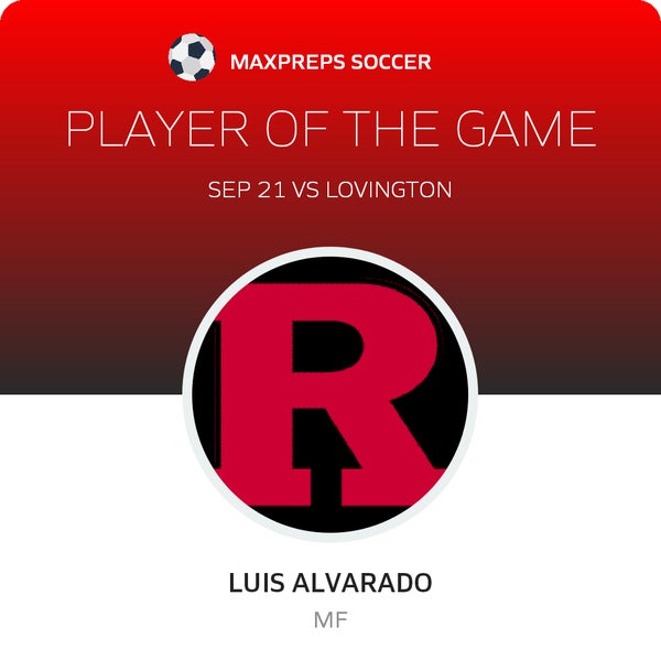 #2 Luis Alvarado Player of the Game badge