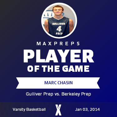 #4 Marc Chasin Player of the Game badge