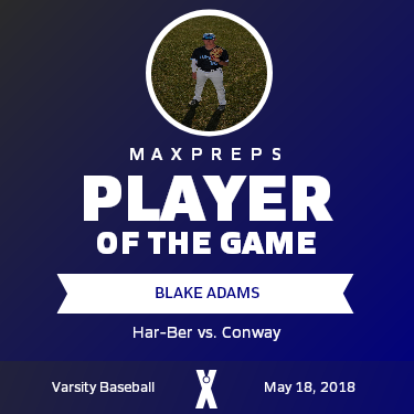 #10 Blake Adams Player of the Game badge