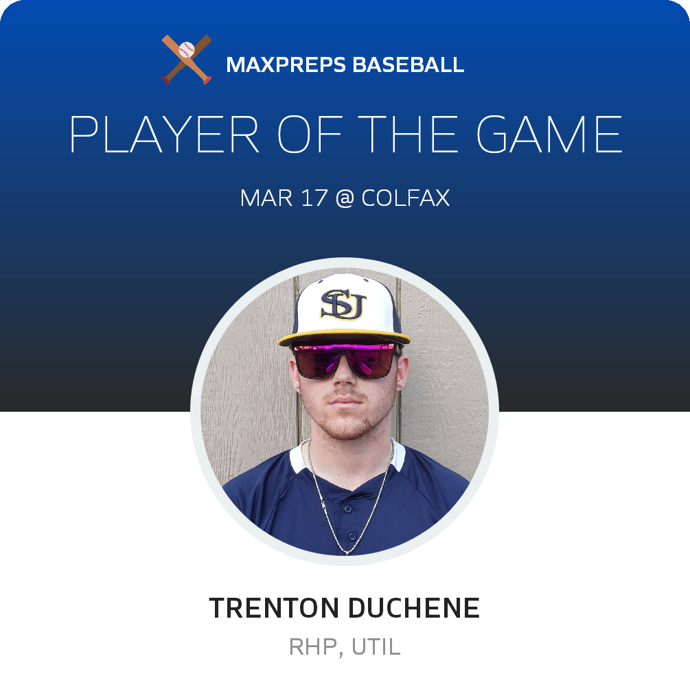 #20 Trenton Duchene Player of the Game badge