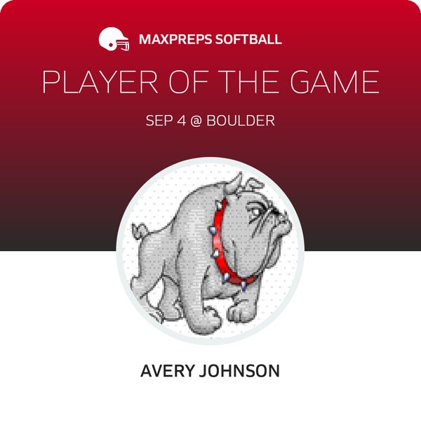 #20 Avery Johnson Player of the Game badge