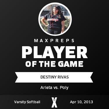 #22 Destiny Rivas Player of the Game badge