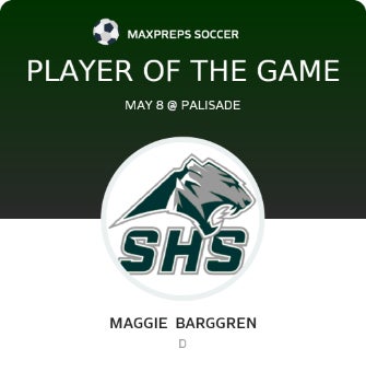 #3 Maggie Barggren Player of the Game badge