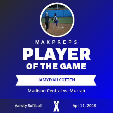 #00 Jamyiyah Cotten Player of the Game badge