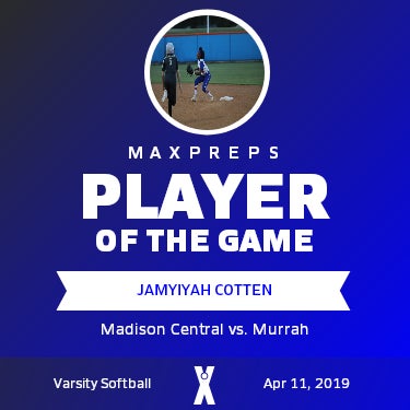 #00 Jamyiyah Cotten Player of the Game badge