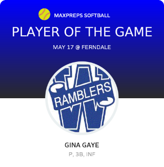 #23 Gina Gaye Player of the Game badge
