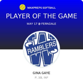#23 Gina Gaye Player of the Game badge