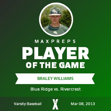 #7 Braley Williams Player of the Game badge