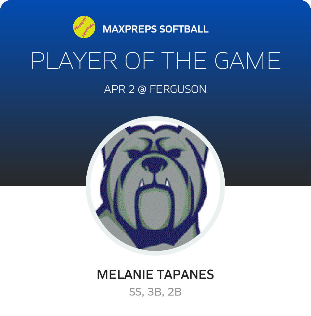 #11 Melanie Tapanes Player of the Game badge