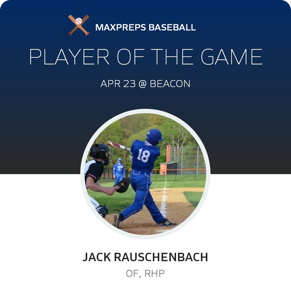 #18 Jack Rauschenbach Player of the Game badge