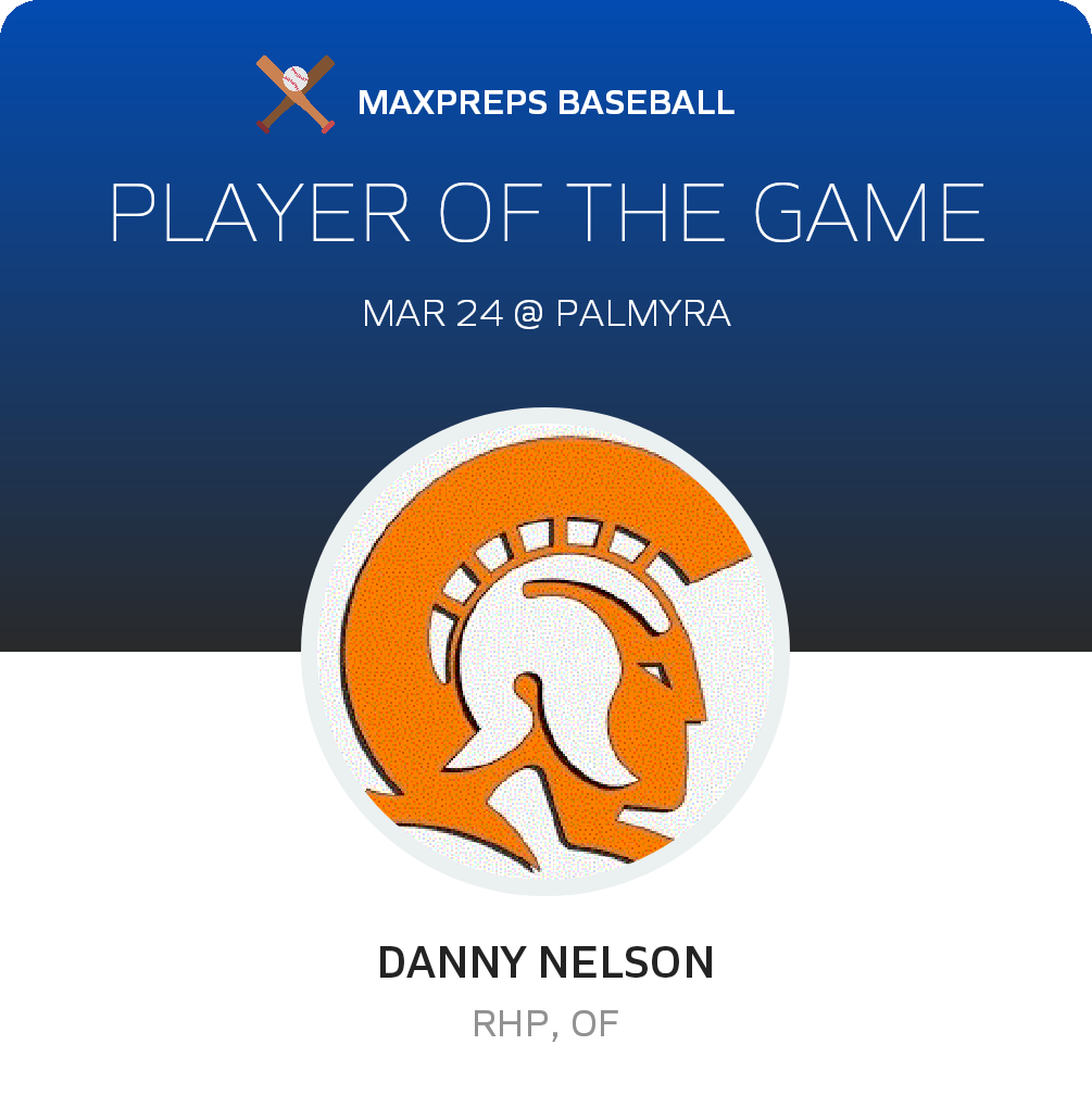 #17 Danny Nelson Player of the Game badge