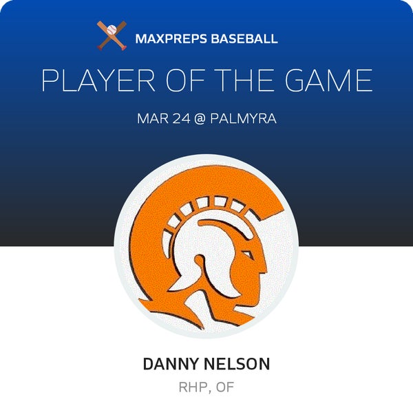#17 Danny Nelson Player of the Game badge