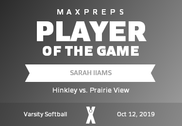 #10 Sarah Iiams Player of the Game badge