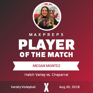 #14 Megan Montez Player of the Game badge